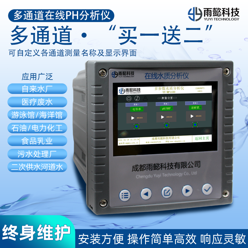 YY-PH1101中文在線PH/ORP分析儀
